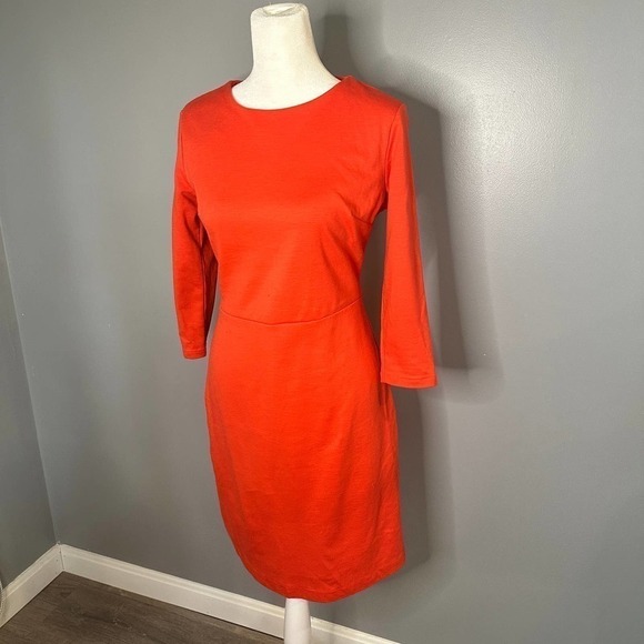 OLD Navy Orange Body Con Dress Size XS - Picture 3 of 6